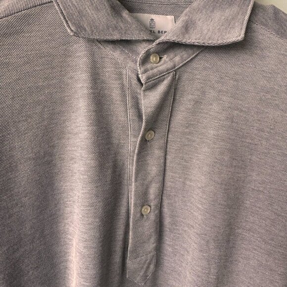 Emanuel Berg Modern Fit Cotton Short Sleeve Polo Shirt Grey - Picture 4 of 9